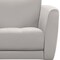 Armen Living Hope Contemporary Chair in Genuine Dove Gray Leather with Black Metal Legs LCHP1GR - alternate 4